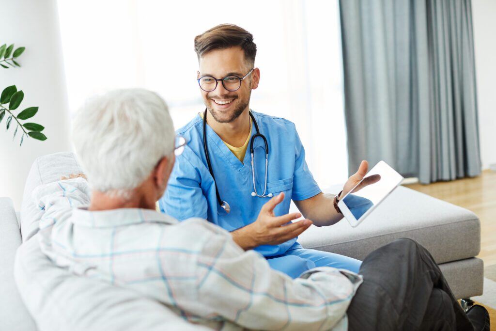 Patient Satisfaction, Male Nurse with Patient