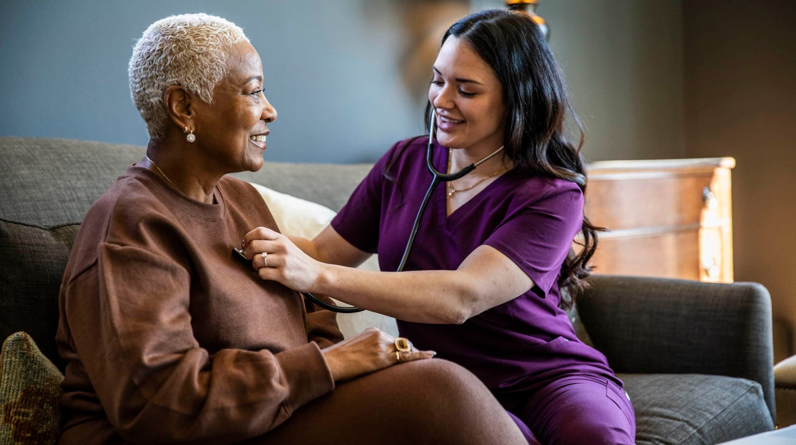 Care Nurse with Patient