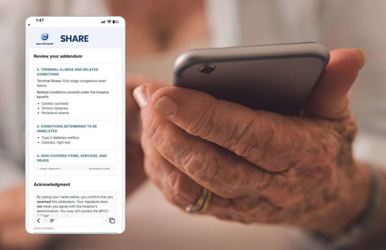 Elderly Hand with Phone and screenshot_Full Audit Trail_SHARE