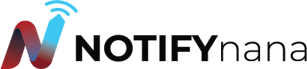 NOTIFYnana Logo Hoz 400x110