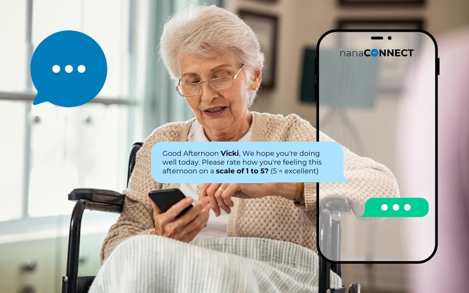 NC-ENGAGE_Elderly Woman in wheelchair texting